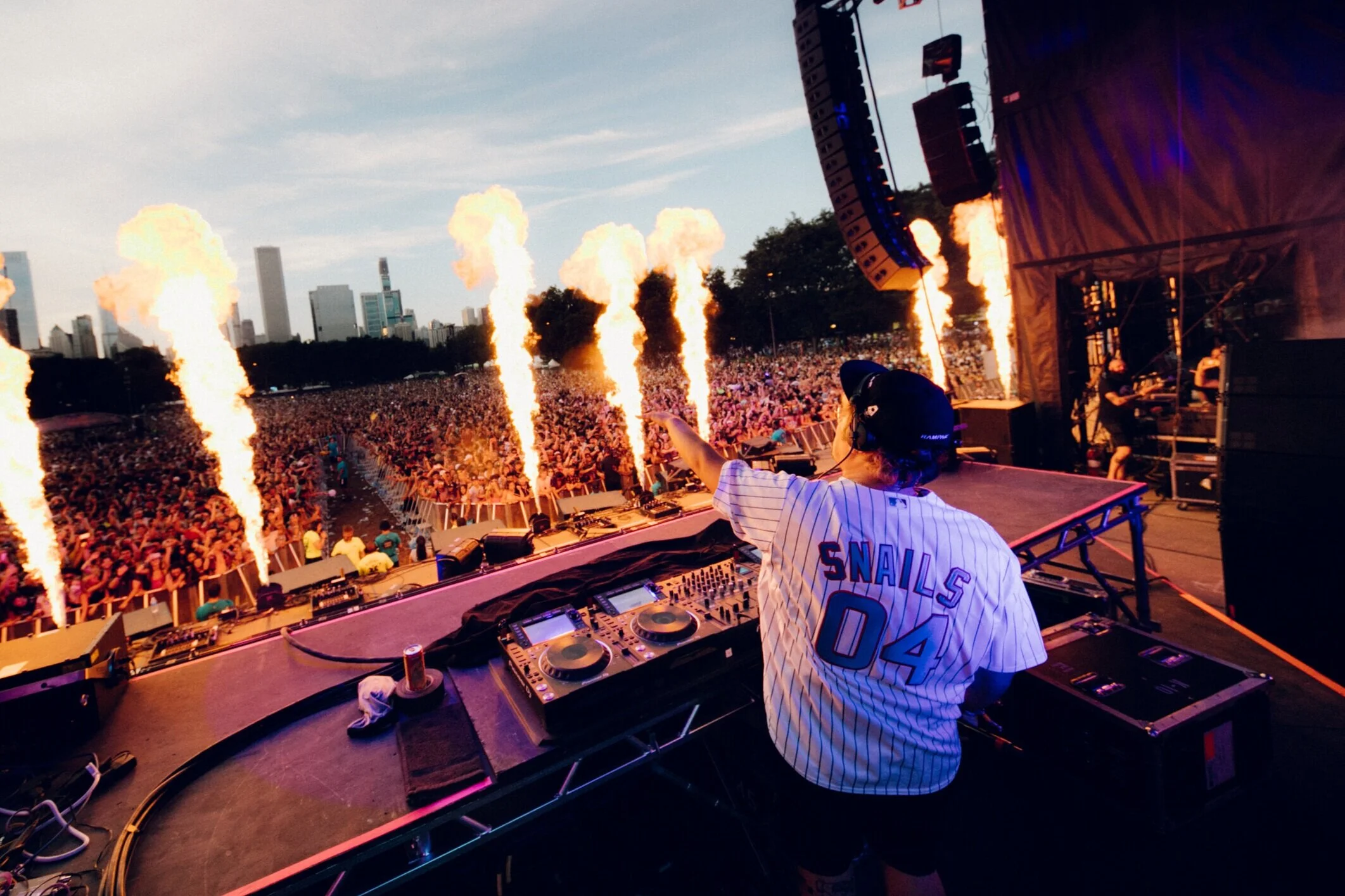 SNAILS performing for a festival crowd